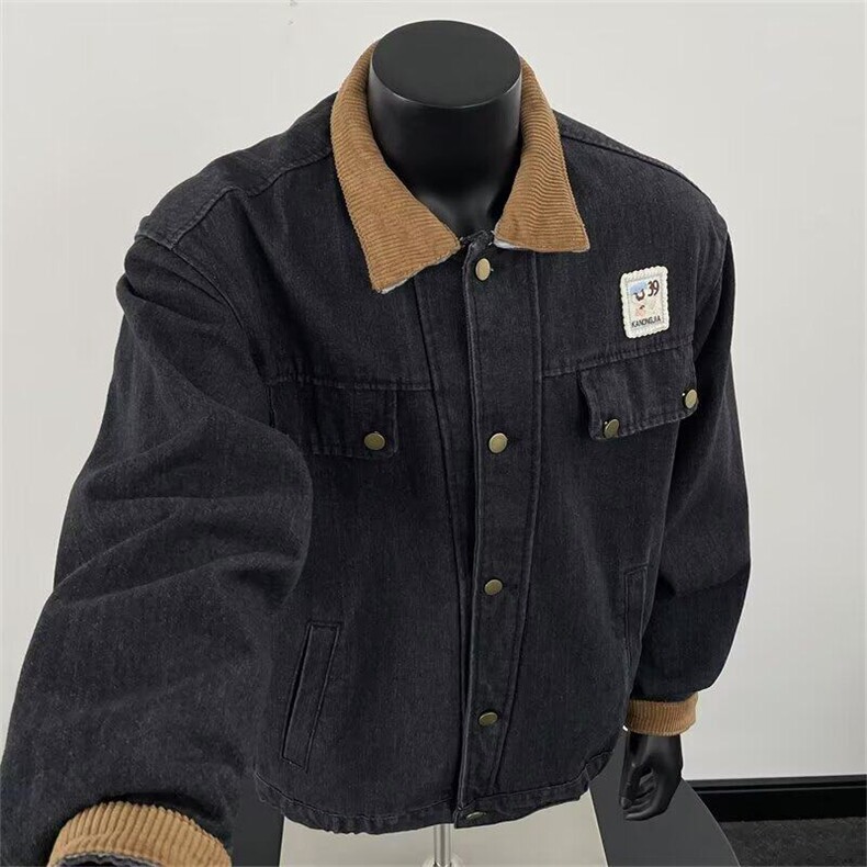 2025春秋痞帅外套男高街潮牌港风日系原宿风韩版潮流宽松夹克B26，男装夹克，星座1116A-1（原606A）