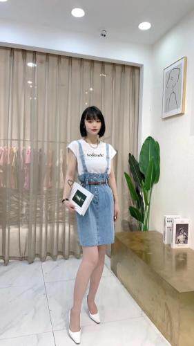 牛仔两件套,女装,吸引力