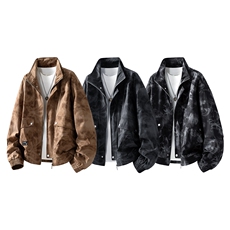 美式重磅高品质夹克秋季开衫外套男SY8812特P75控148大码4-8XL+5，男装夹克，星座610B-1