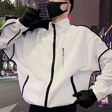 高级感撞色防晒衣夏季2025潮牌痞帅速干外套新款青少年夹克上衣，男装夹克，星座506A