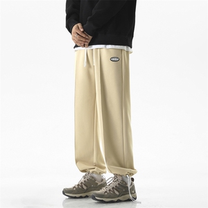 美式重磅裤子男春秋季潮牌宽松休闲长裤高街运动卫裤-X1685特批39图片