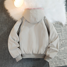 2025港风平铺大毛领保暖防风棉衣派克服外套男女同款XY2524-P85，男装棉衣，星座717