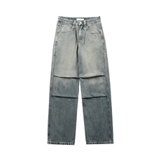 25新款复古男潮牌美式休闲阔腿裤K2301/P98，男装牛仔裤，星座202-1