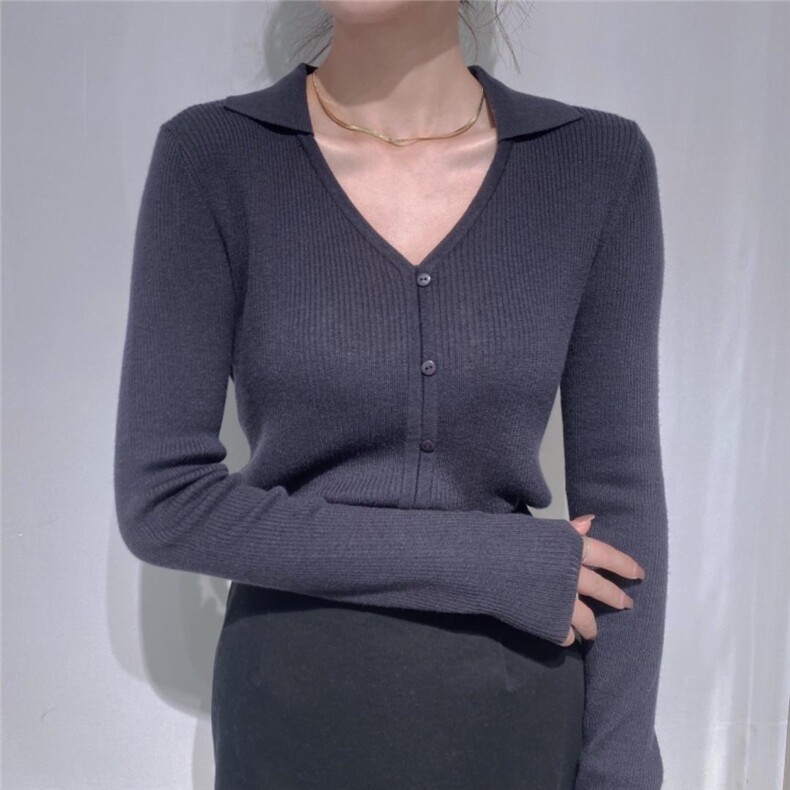 V领小衫，其它，驿谷