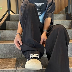 速干冰丝直筒抽绳裤子HK151P32，男装休闲裤，星座1116-2