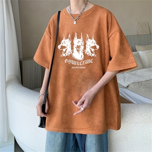 2024夏季新款麂皮绒圆领短袖T恤RT425-特P19控38图片