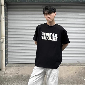 万针全刺绣工艺抖音得物高品质260克重磅纯棉双纱美式高街短袖T恤图片