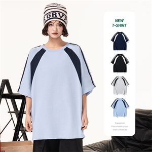美式运动球服短袖男夏季潮牌重磅纯棉宽松休闲凉感t恤HH5713-P25图片