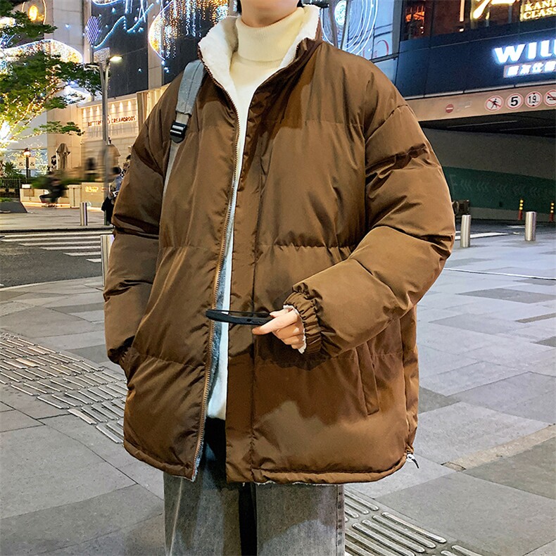2024秋冬季外套双面穿情侣休闲羽绒棉服羊羔绒加厚男女棉衣P80,男装棉衣,星座217-4