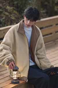 双面穿棉衣 D2220-TP115 控158 冬季加绒Cityboy宽松可二开上衣男图片