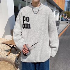 美式圆领毛衣男慵懒风休闲针织衫MY15P43，男装针织衫/毛衣，星座1116-2