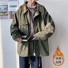 棉衣港风宽松多口袋加厚休闲工装棉服外套A338-1/MF26/P120控168，男装棉衣，电商D325