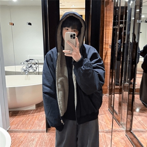 【升级款】加绒座山雕双面穿连帽派克棉服外套棉衣5186-P110网图图片