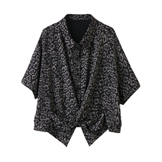 花色醋酸上衣，女装衬衫，恋慕依尚