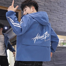 夹克男春秋季青年韩版连帽休闲百搭夹克外套电商A158-JK0906-P60，男装夹克，星座310B-3
