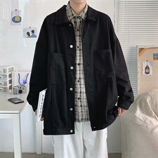 2021新款工装夹克日系百搭宽松春秋季潮牌ins牛仔外套W1460-P55，男装夹克，星座512-4
