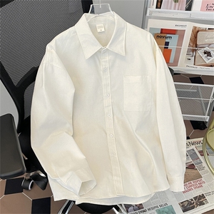 日系简约工装衬衫男春季潮牌ins宽松长袖休闲外套 W8073-P38图片