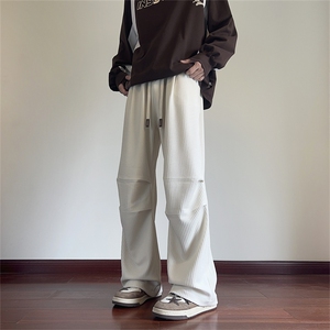 K24770批45控68 秋季新款垂感面料裤子男伞兵裤百搭休闲裤男裤子图片