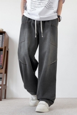 男士牛仔裤夏季薄款美式潮牌阔腿百搭水洗裤子青少年Q29127-特P42，男装牛仔裤，星座610（原A335）