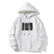 抖音得物高品质印花连帽卫衣秋冬装美式宽松连帽纯色卫衣ADL113，男装卫衣，电商A443