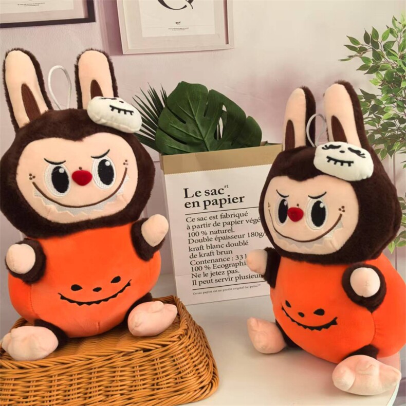 南瓜拉布布厂家直销抓娃娃机兑换款，十寸十五寸毛绒玩具厂家