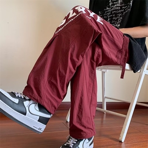 速干降落伞兵裤子男夏薄美式多巴胺直筒hiphop工装冲锋B8862-p55图片