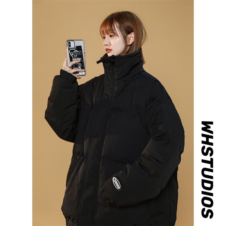 中性棉衣外套冬季加厚2025新款纯色潮牌宽松羽绒棉小袄子情侣棉服，男装棉衣，电商A409-1