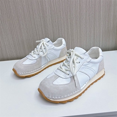 真皮阿甘鞋女2024春季新款平底运动德训鞋女休闲小白鞋女百搭女鞋，女鞋休闲鞋，电商A223