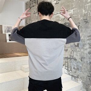 ins短袖男夏季潮流男士t恤帅气圆领宽松打底衫半袖衣服 DS349TP25图片