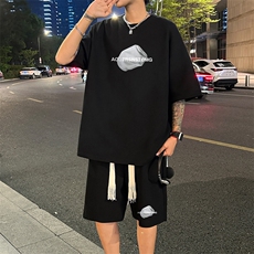 套装！华夫格套装短袖T恤短裤男TZ239-特P38，男装牛仔裤，电商B367