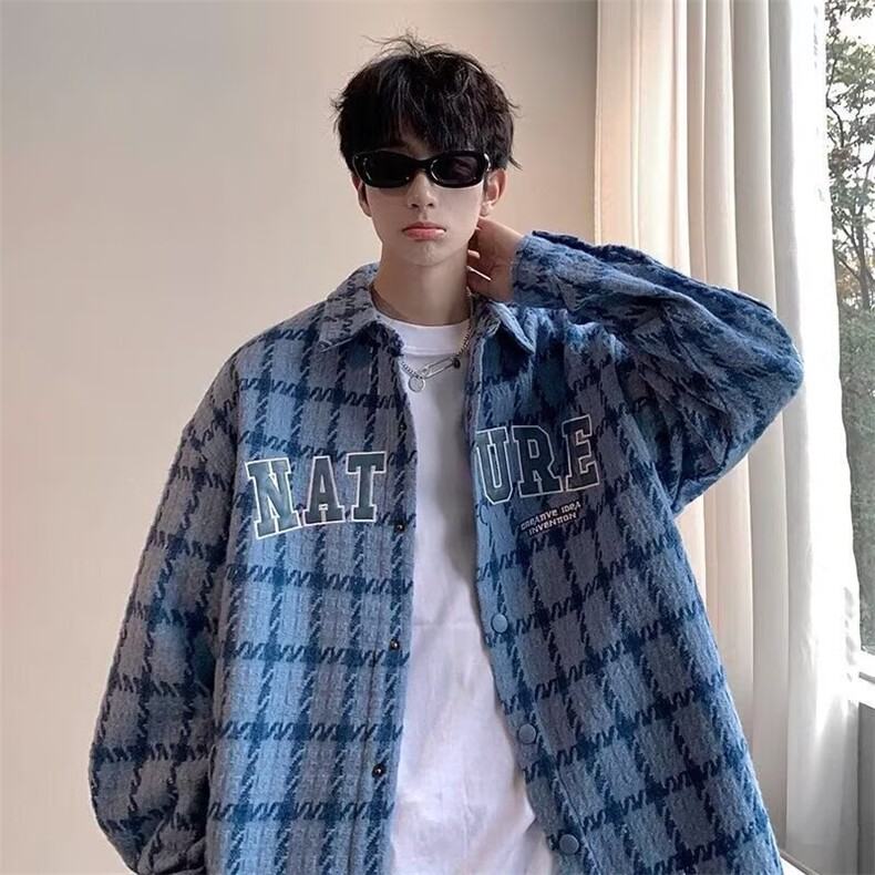外套男士翻领夹克衫新款春季时尚帅气休闲牛仔褂上衣夹克百搭,男装工装外套,星座1210-1