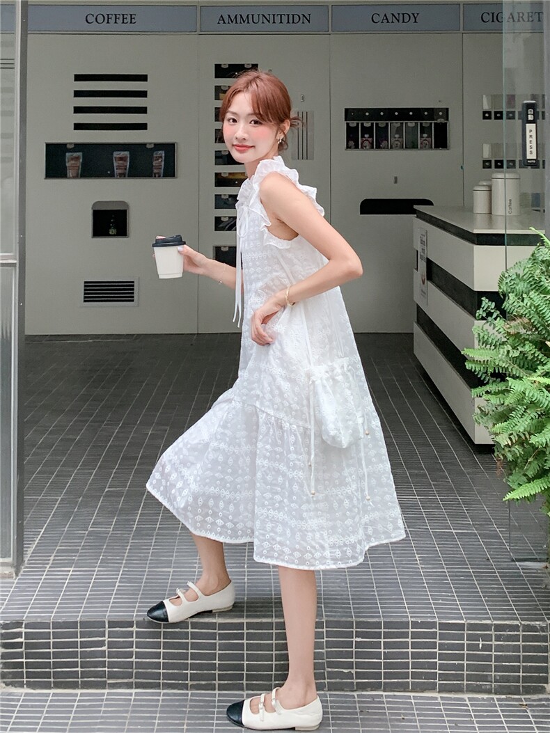 现货新款重工艺蕾丝女甜美减龄韩版送包包连衣裙A2602-P165-K258,女装连衣裙,美静678
