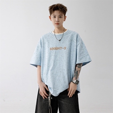 ！2026夏季新款男士潮牌印花短袖T恤字母刺绣半袖T2507特P28，男装T恤，电商B220