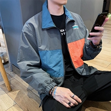 外套男士春秋季韩版潮流休闲衣服潮牌工装夹克2021新款DS872TP50，男装夹克，电商A102