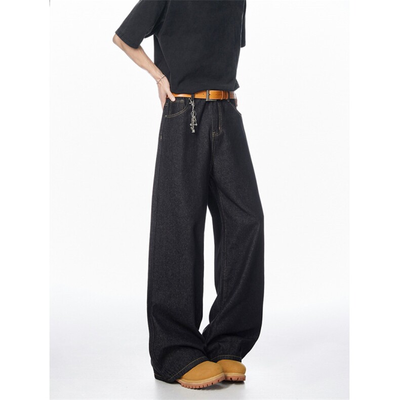 春夏现货款抖音得物品质丹宁蓝色弯刀牛仔裤潮牌k74p40控78，男装牛仔裤，星座1011-1