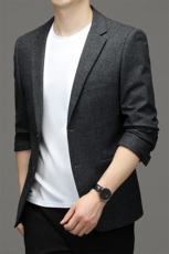 M3370-1钱塘2020-2秋季中年男士修身西服商务休闲百搭外套P142，男装西服，钱塘207-2