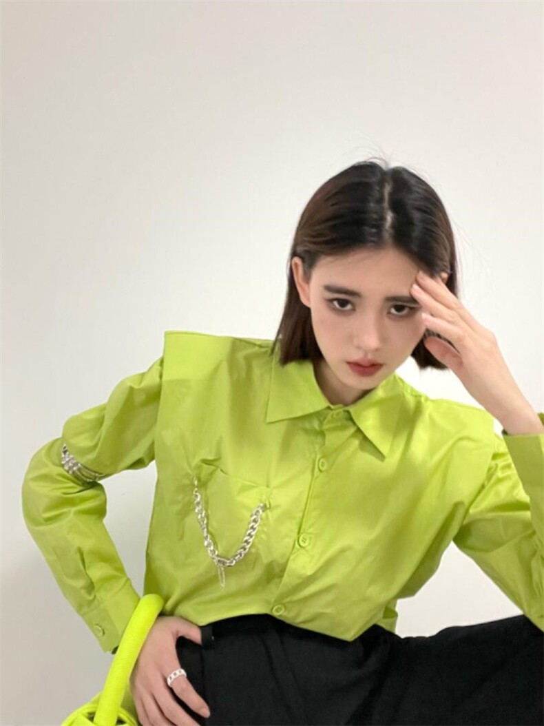链条衬衫，女装衬衫，YSQ Boomboom