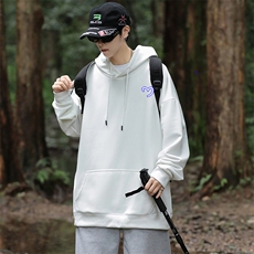 W08连帽卫衣秋装新款大码外套班服印花港风文艺休闲男女装学生朝，男装卫衣，星座115A-3