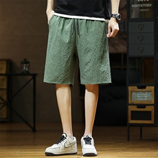 K5055-P25控39大码胖子泡泡格休闲运动短裤男，男装牛仔裤，星座209