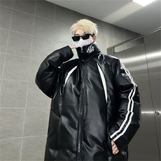 三条杠皮棉服冬季宽松棉衣立领冬装棉袄外套男MY2416-特100控168，男装棉衣，电商B370