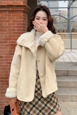 2025冬装新款皮毛一体双面穿搭加厚保暖，女装棉衣/棉服，维一诺