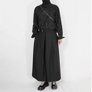 华夫格设计感拉链衬衫男2025秋季韩版高级感小众金属痞帅长袖衬衣图片