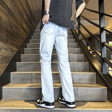 抖音品质破洞牛仔裤男小脚B342-K7040-特P45，男装牛仔裤，电商B342