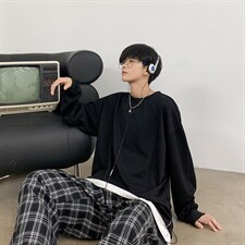 秋冬港风卫衣男学生韩版宽松外套假两件情侣百搭潮流上衣w90-p30,男装卫衣,星座1008-2