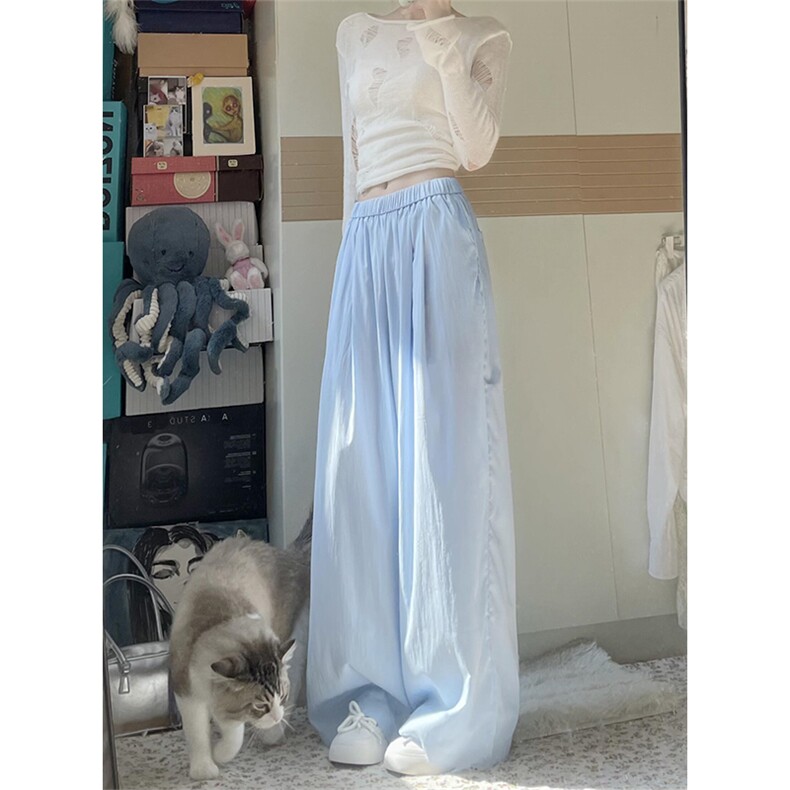 【网图】多巴胺速干山本裤子男女款垂感显高显腿直神裤KZ24CC-P48,男装休闲裤,星座1007（原301D）