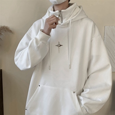 复合牛奶丝假两件加厚连帽卫衣半拉链外套CP42-特P:40控价:88，男装卫衣，电商B371