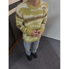 冬季仿貂毛圆领毛衣男款街头宽松休闲百搭软糯针织上衣潮MY116，男装针织衫/毛衣，星座1116A（原606A-3）