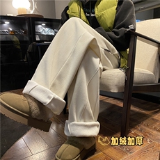 冬季新款保暖加绒百搭灯芯绒宽松休闲裤B315-K903JR-特P40控78，男装休闲裤，电商B315
