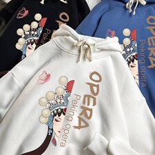 WY2161-P35加绒款-P40纯棉连帽卫衣男大码运动帽衫宽松薄，男装卫衣，电商A040