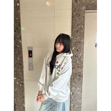 5345-P53原版刺绣/袖口有绣/后包领情侣款休闲卫衣薄款，女装卫衣/绒衫，星座617A-2